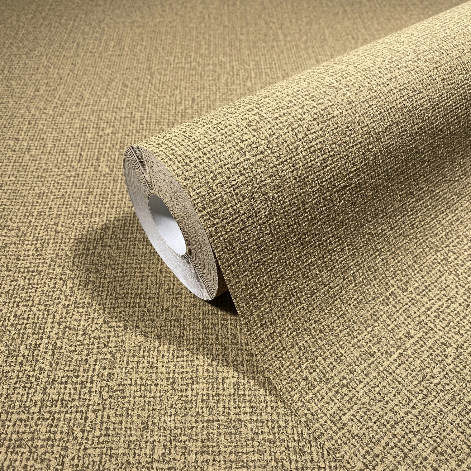 Barna vinyl dekor tapéta textil hatású mintával