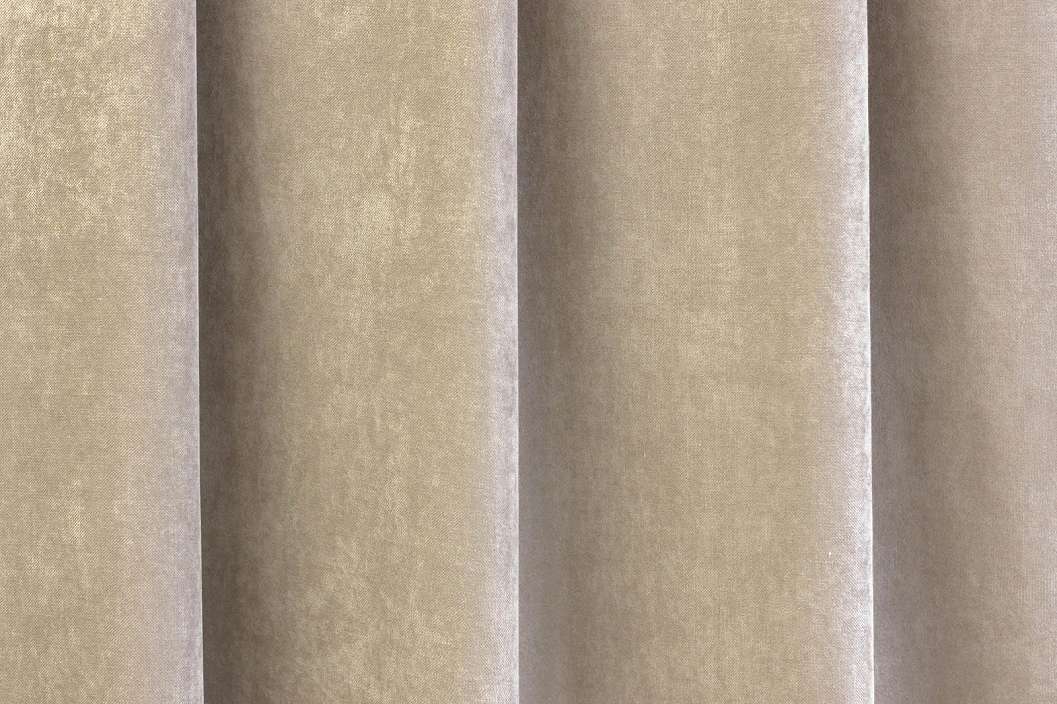 Beige barna Ramon design sötétítő függöny textil
