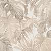 Beige drapp levél mintás tapéta