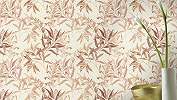 Beige és barna virágzó faág mintás vlies dekor tapéta