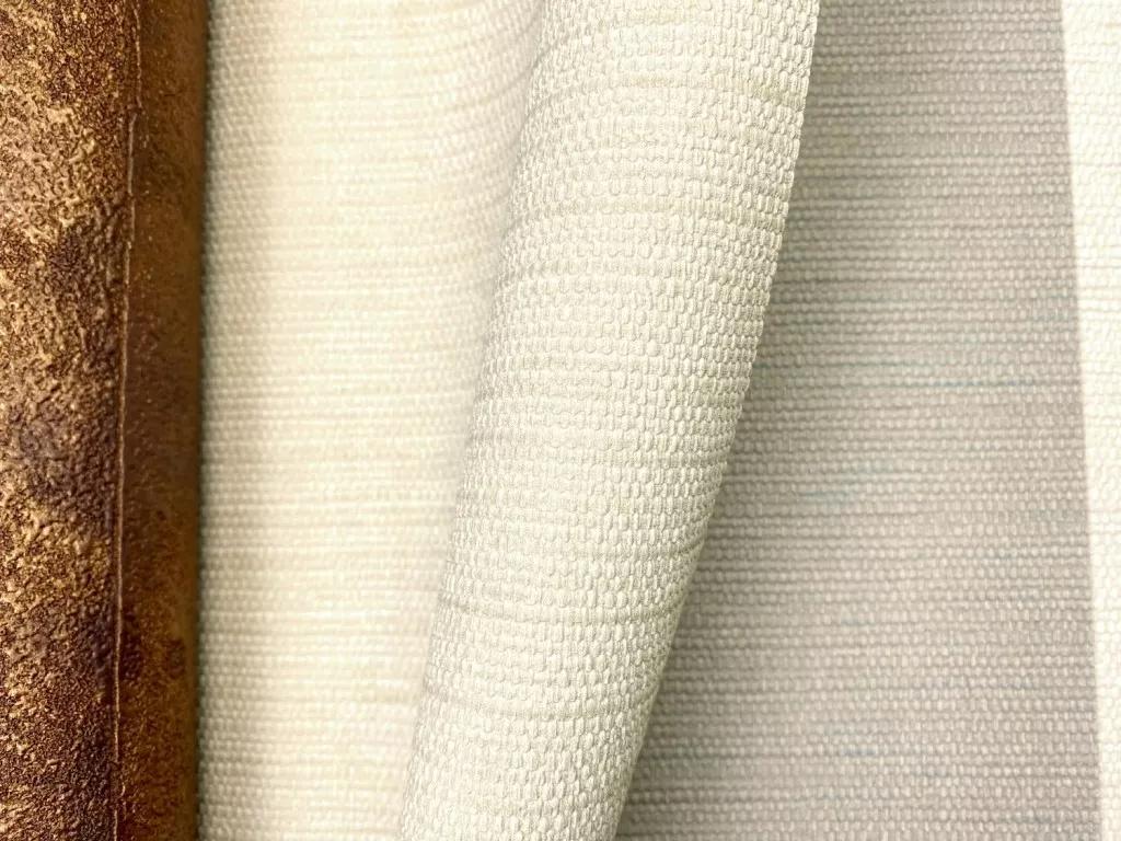 Beige textil hatású design tapéta mosható felülettel