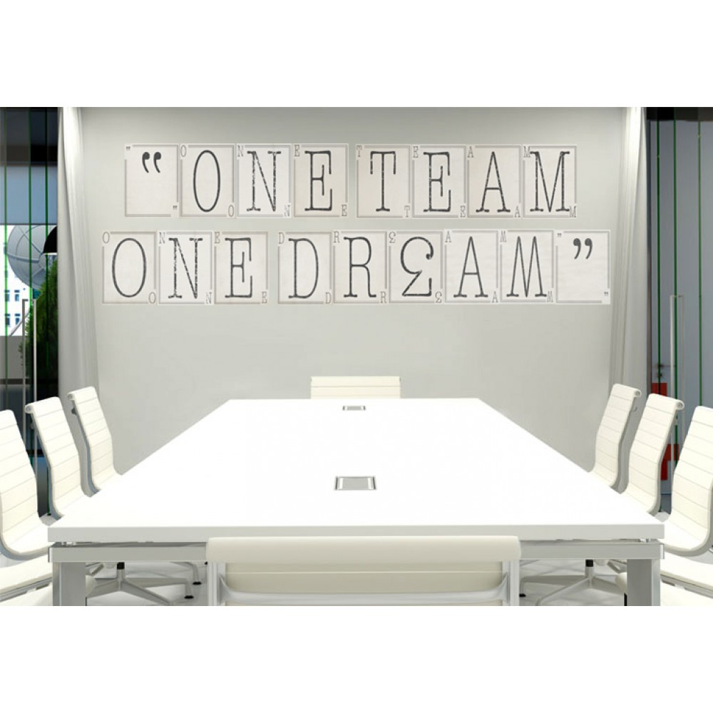 Betűkből számokból álló fali poszter