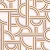 Bézs arany art deco hullám mintás mosható design tapéta