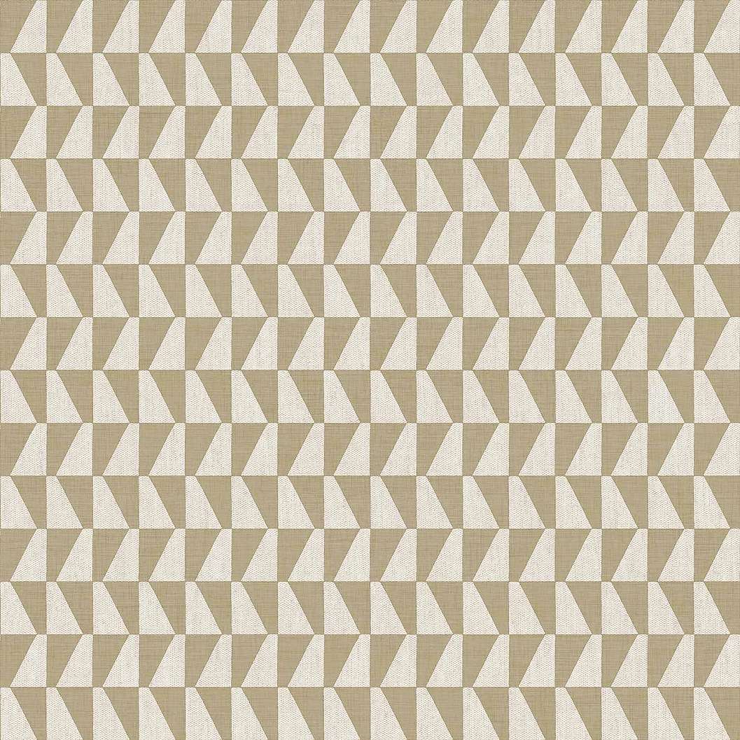 Bézs arany geometrikus mintás vinyl tapéta