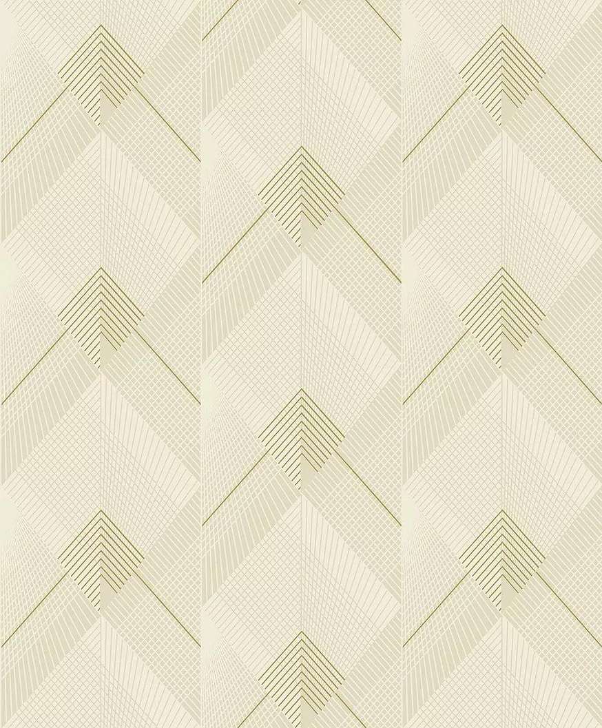 Bézs arany modern geometrikus mintás elegáns tapéta