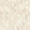 Bézs-barna-krém geometrikus mintás dekor tapéta