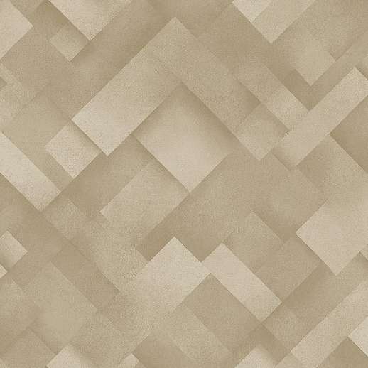 Bézs barna modern geometrikus mintás vlies design tapéta