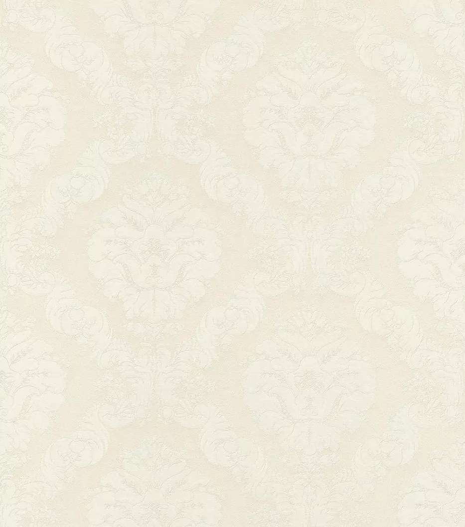 Bézs barokk mintás klasszikus stílusú tapéta