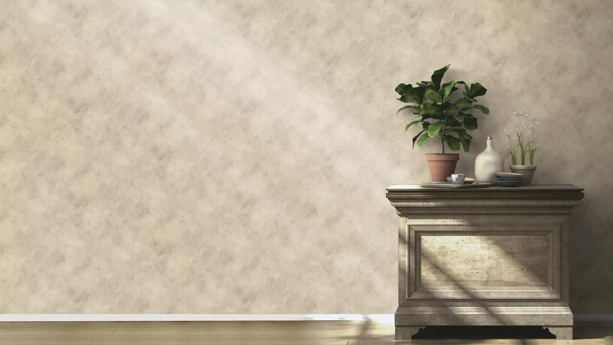 Bézs dekor tapéta márvány hatású mintával