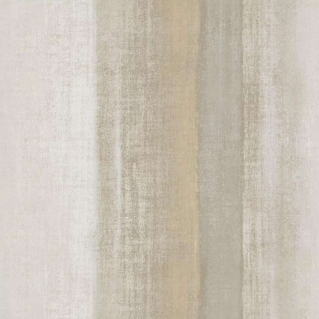 Bézs-fehér exkluzív csikos mintás vinyl tapéta