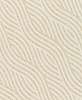 Bézs krém hullám mintás dekor tapéta textil strukturájú alapon