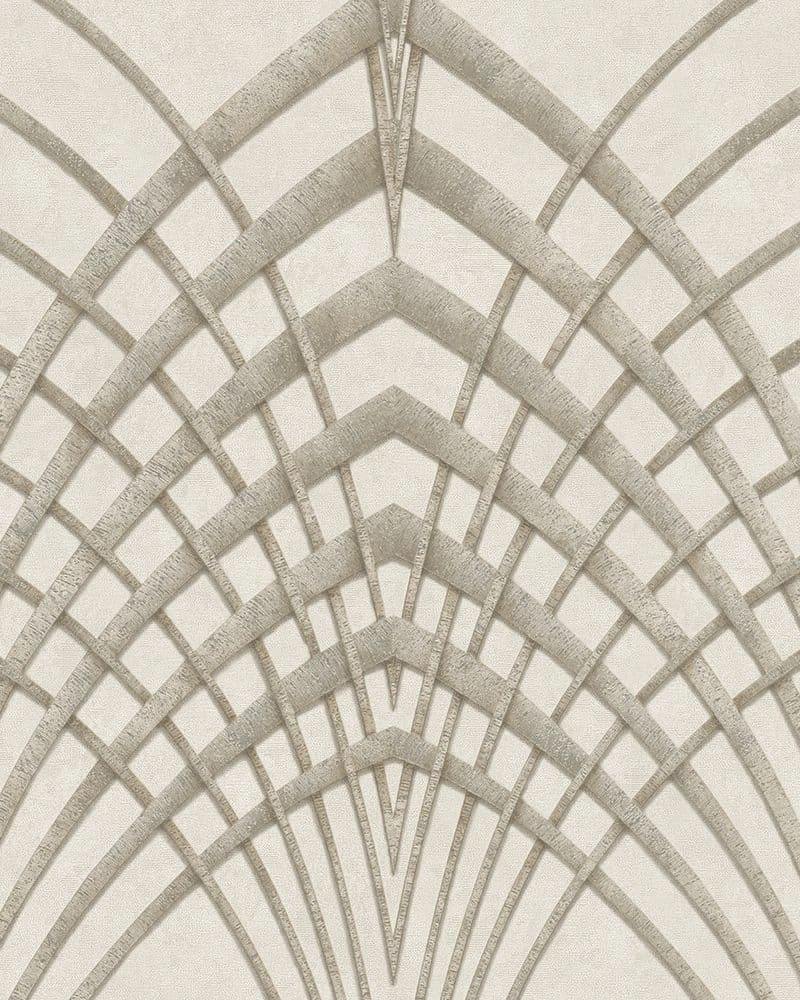 Bézs modern geometrikus dekor tapéta
