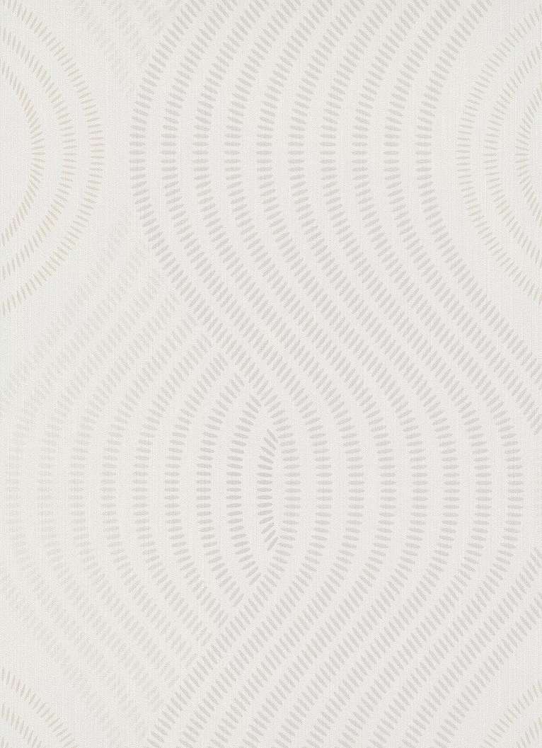 Bézs modern hullám mintás vlies dekor tapéta