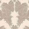 Bézs pálmalevél mintás design tapéta metál fényű pálmalevél mintával