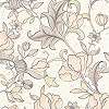 Bézs, púder klasszikus angol stílusú virágmintás vlies design tapéta