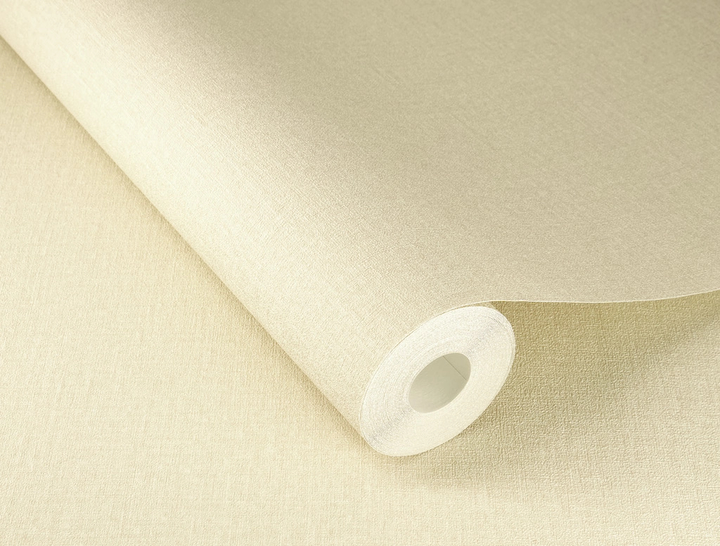 Bézs tapéta textilhatású mintával mosható vinyl