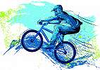BMX bicikli mintás vinyl mosható fali poszter
