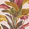 Bohém színes trópusi levélmintás vlies mosható design tapéta