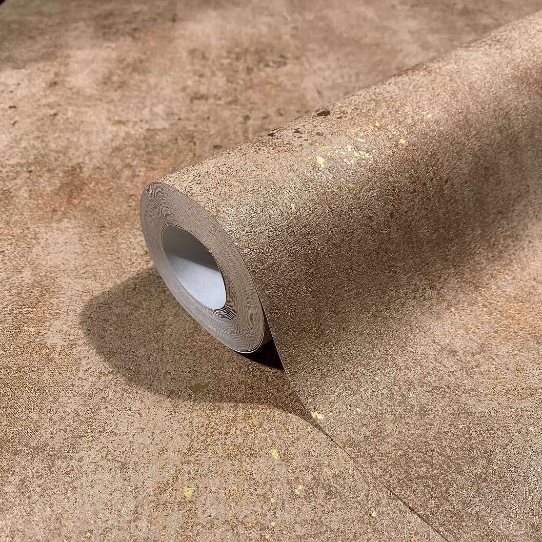 Bronz design tapéta koptatott mintával