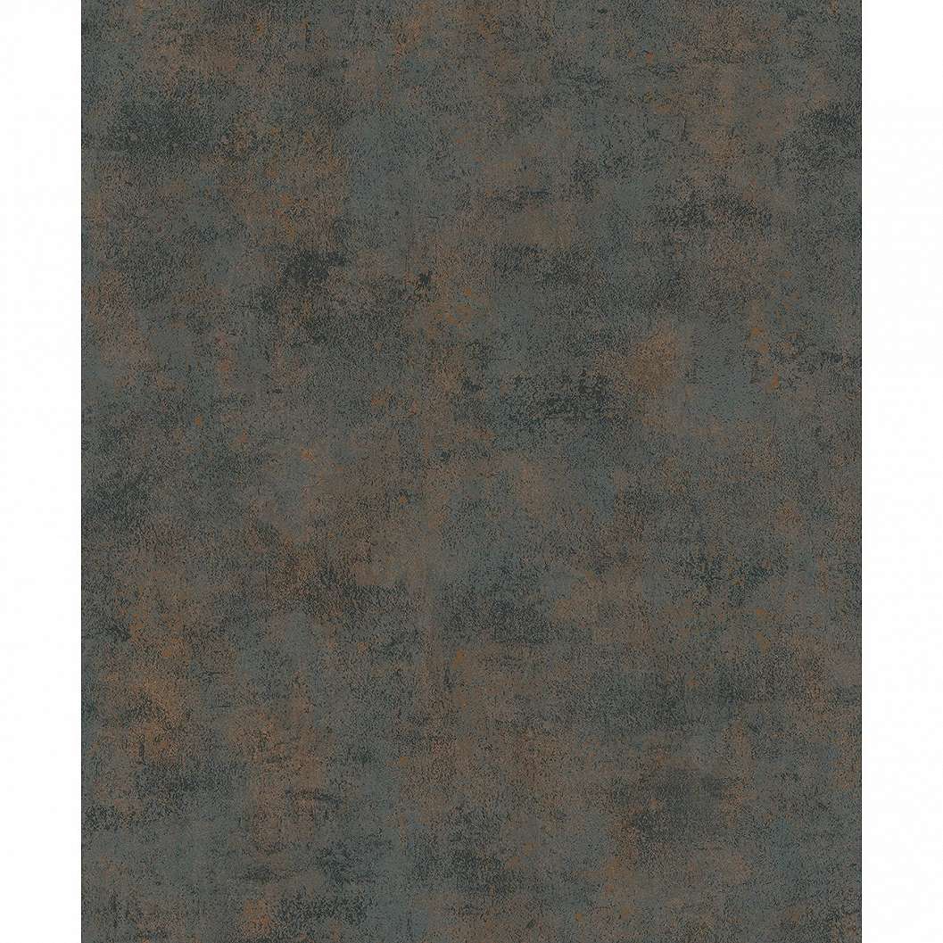 Bronz és antracit design tapéta betonhatású koptaott mintával vinyl mosható