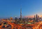 Burj Khalifah fali poszter Dubai