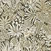 Casamance tapéta 70cm széles kekizöld akvarell botanikus mintával