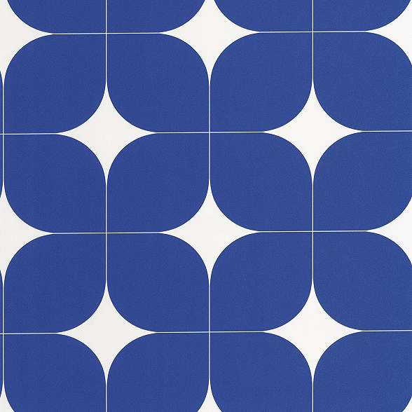 Caselio design tapéta kék csempe hatású mintával