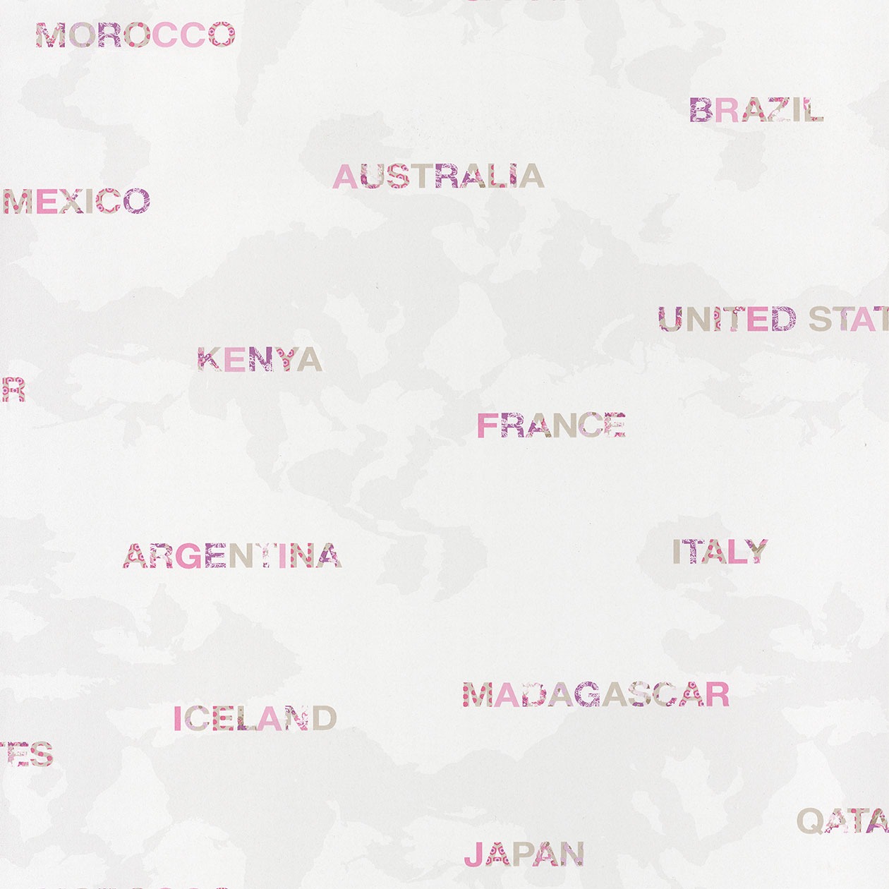 Caselio Gyerek tapéta országnevekkel