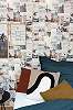 Caselio gyerekszobai design tapéta trópusi képeslap montázs mintákkal