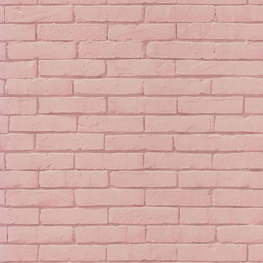 Caselio rózsaszín tégla mintás gyerek tapéta