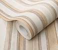 Csíkos mintás beige színű design tapéta