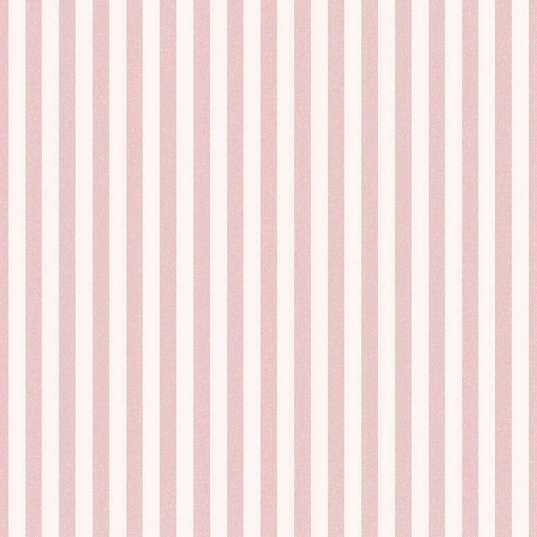 Csíkos mintás dekor tapéta rózsaszín textilhatású csíkos mintával