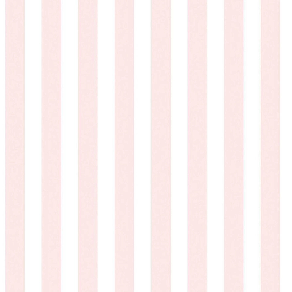 Csíkos mintás gyerek design tapéta világos púder rózsaszín színben