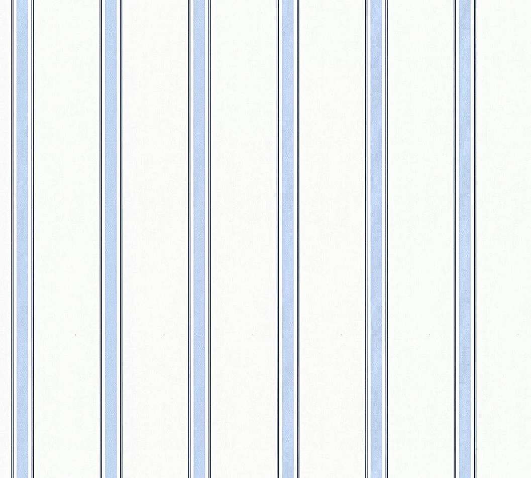 Csíkos mintás papír gyerektapéta kék-fehér csíkos mintával