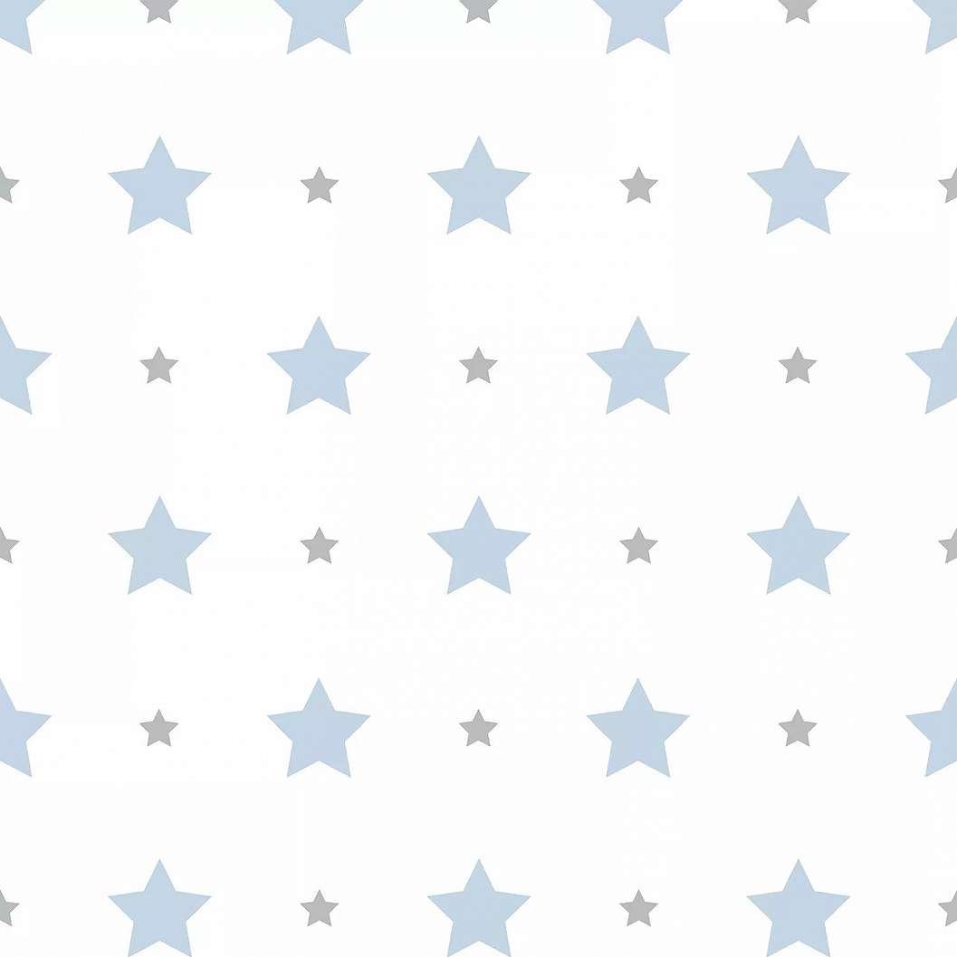 Csillag mintás gyerektapéta kék színű csillag mintákkal