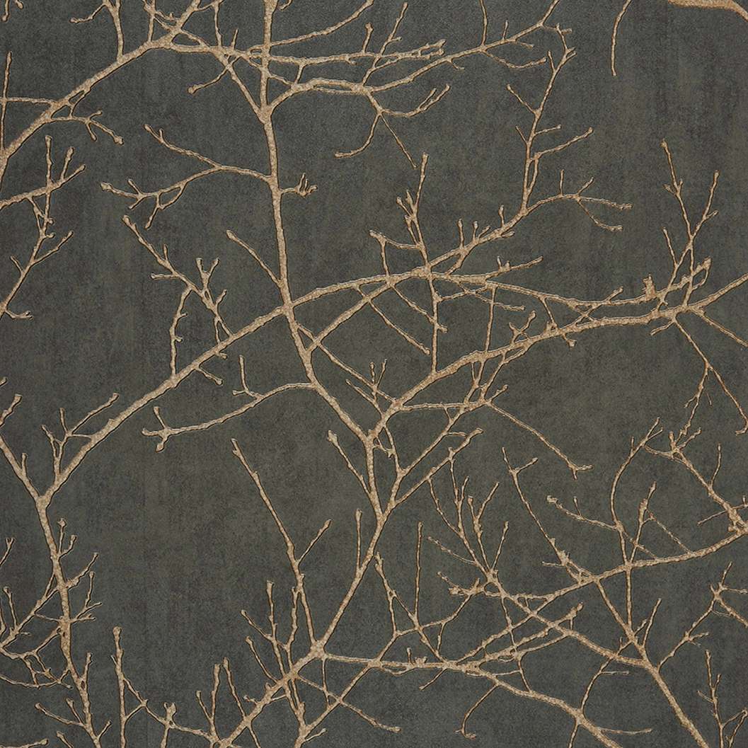 Csokibarna bronz faág mintás casadeco design tapéta