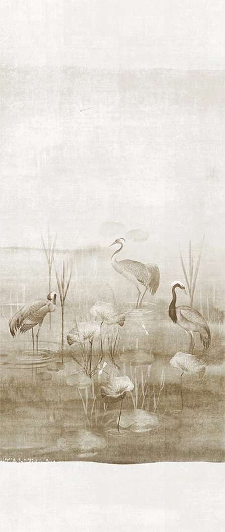 Daru madár mintás fali poszter keleties stílusban