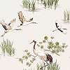 Daru madár mintás orientális stílusú vlies dekor tapéta