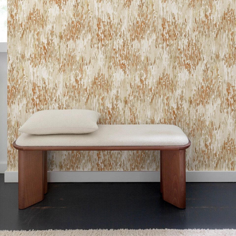 Dekor tapéta akvarell absztrakkt levél mintával