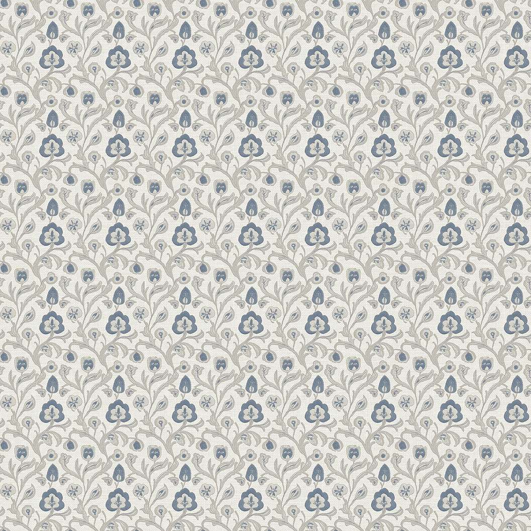 Dekor tapéta apró virág mintával kék színben