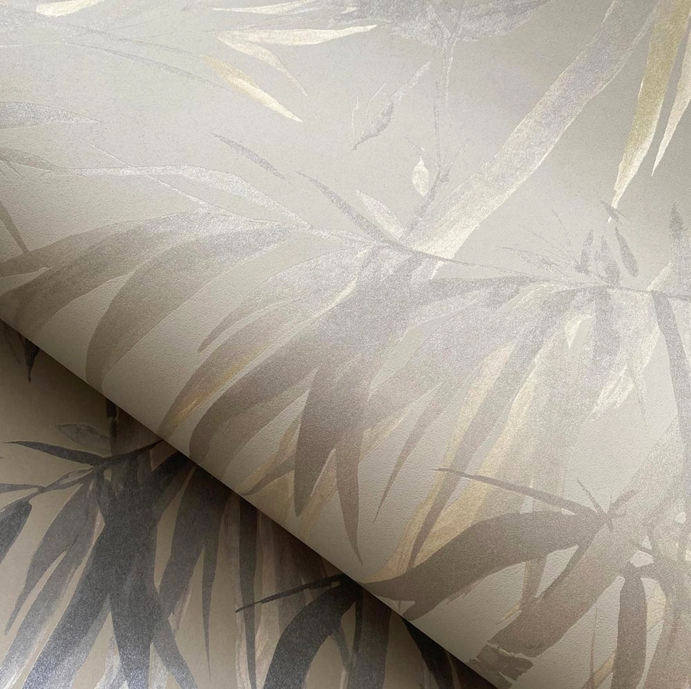 Dekor tapéta bambusz mintás tapéta arany és szürke színben