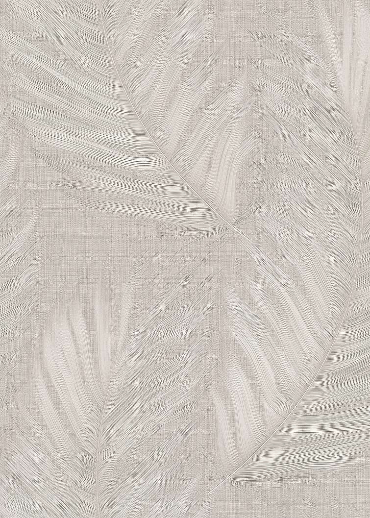 Dekor tapéta elegáns arany pálmalevél mintával szürkés színben