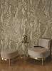 Dekor tapéta elegáns fényes arany és sötétbeige márvány mintával