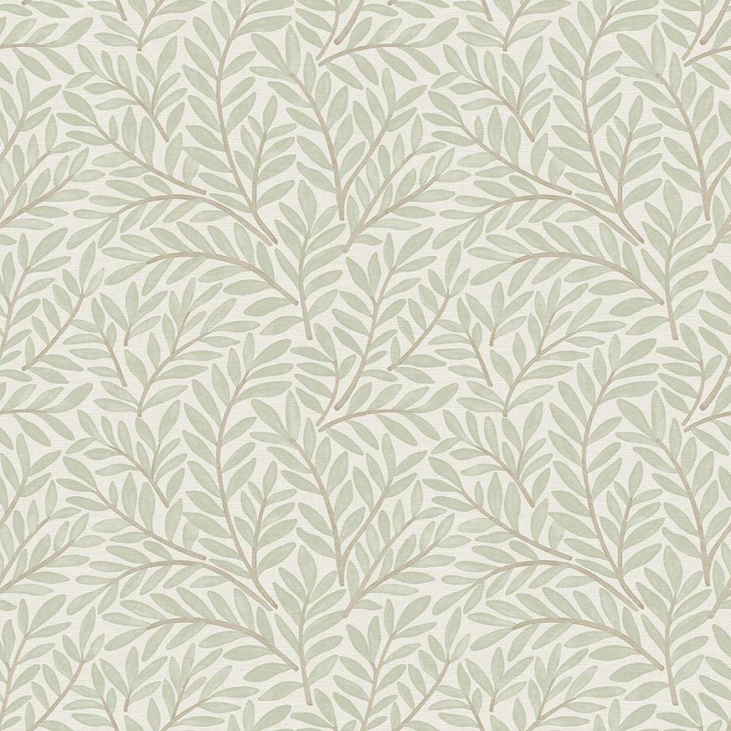 Dekor tapéta faág mintával zöld színben