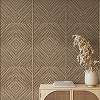 Dekor tapéta fahatású díszléc rombusz mintával beige színben