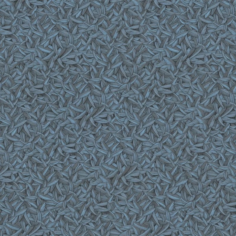 Dekor tapéta fémes patinazöld levél mintás tapéta