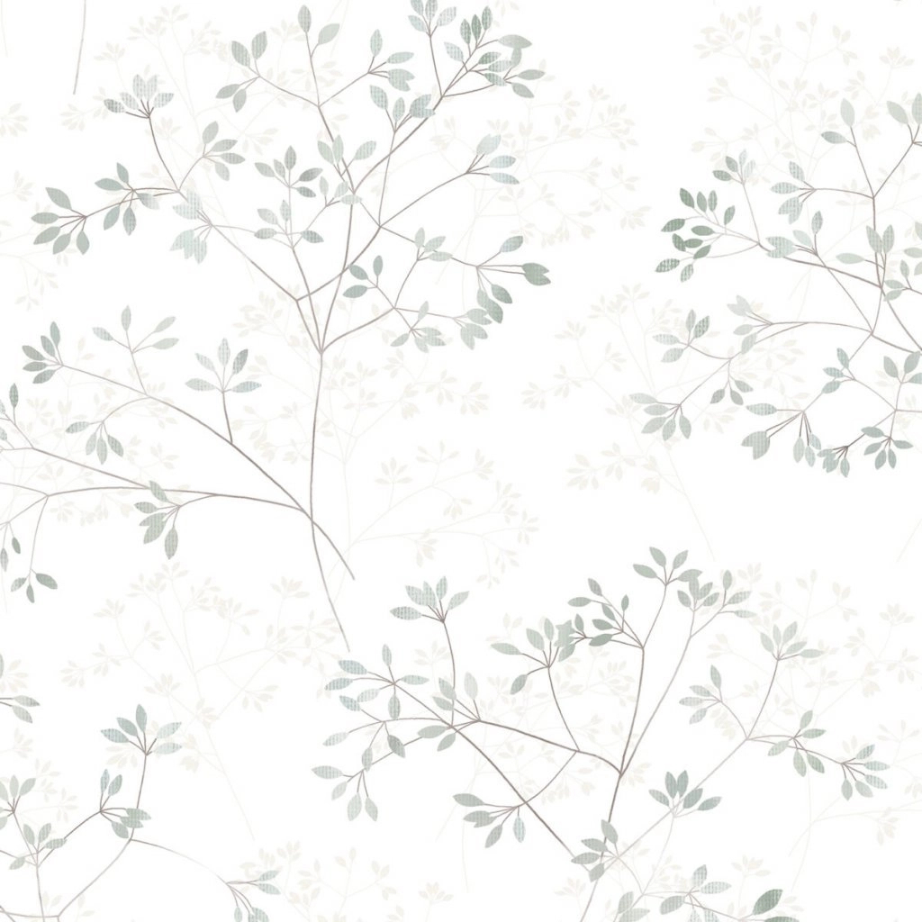 Dekor tapéta finom levél mintával natúr színekkel
