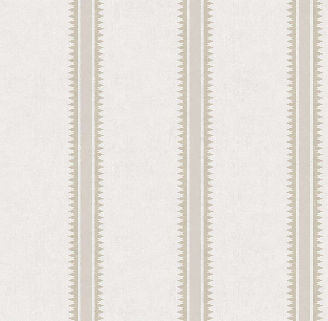 Dekor tapéta fogazott függőleges csíkos mintával beige színben