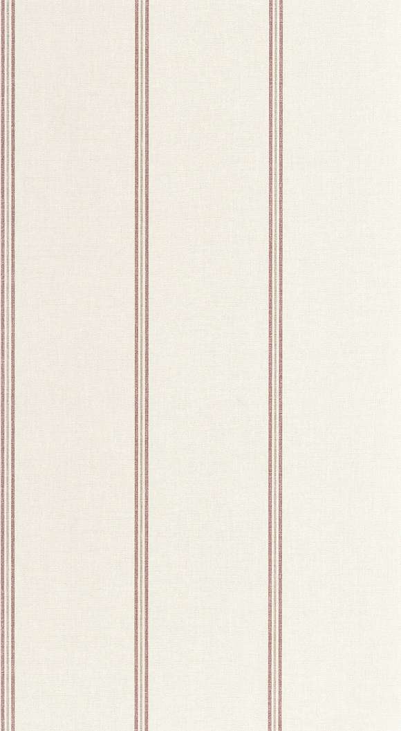 Dekor tapéta függőleges csíkos mintával len és barnásbordó színben