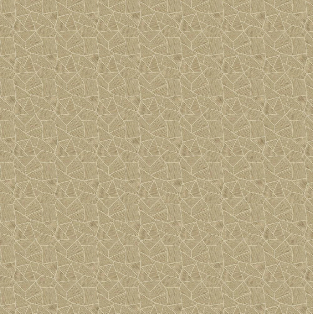 Dekor tapéta geomertikus mintás tapéta fényes arany és beige színben